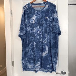 Mens Under Armour 4XL blue UA Tech 2.0 Cloud dye T-shirt